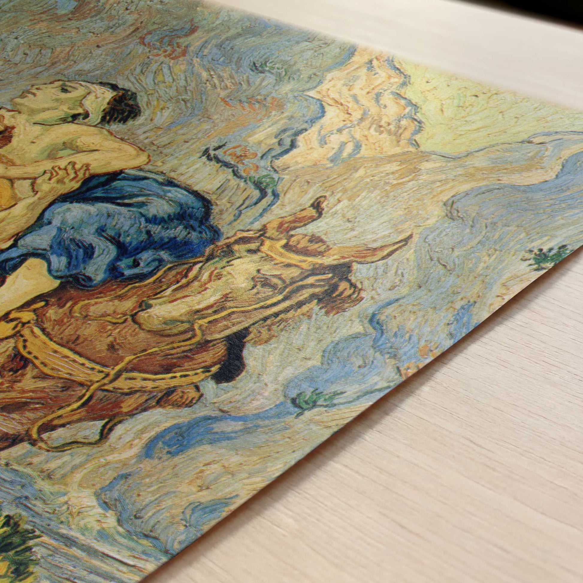 The Good Samaritan (1890) by Vincent van Gogh – Art Print - Close-up detail of the art print