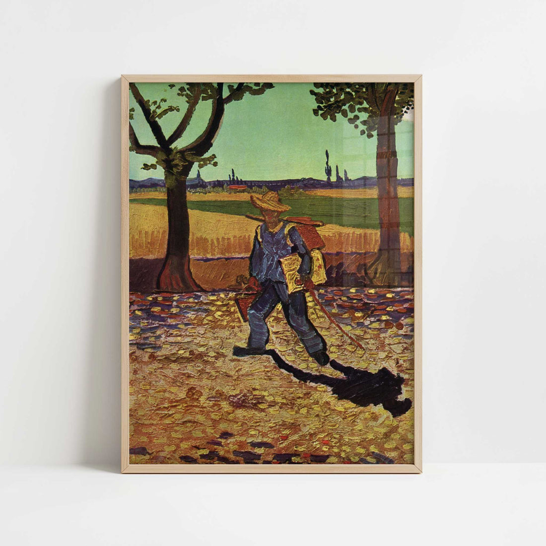 The Painter on his way to Work (1888) by Vincent van Gogh – Art Print - Art print in oak frame