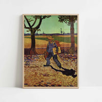 The Painter on his way to Work (1888) by Vincent van Gogh – Art Print - Art print in oak frame