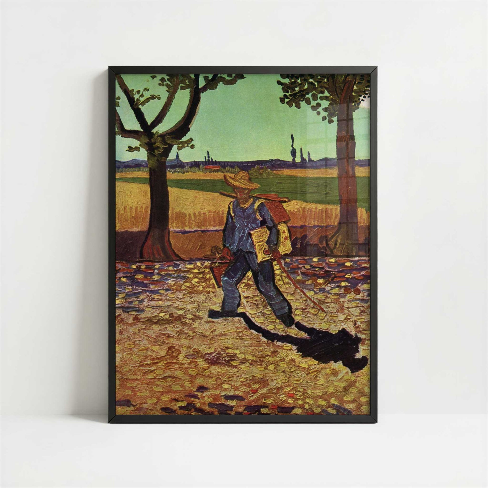 The Painter on his way to Work (1888) by Vincent van Gogh – Art Print - Art print in black frame
