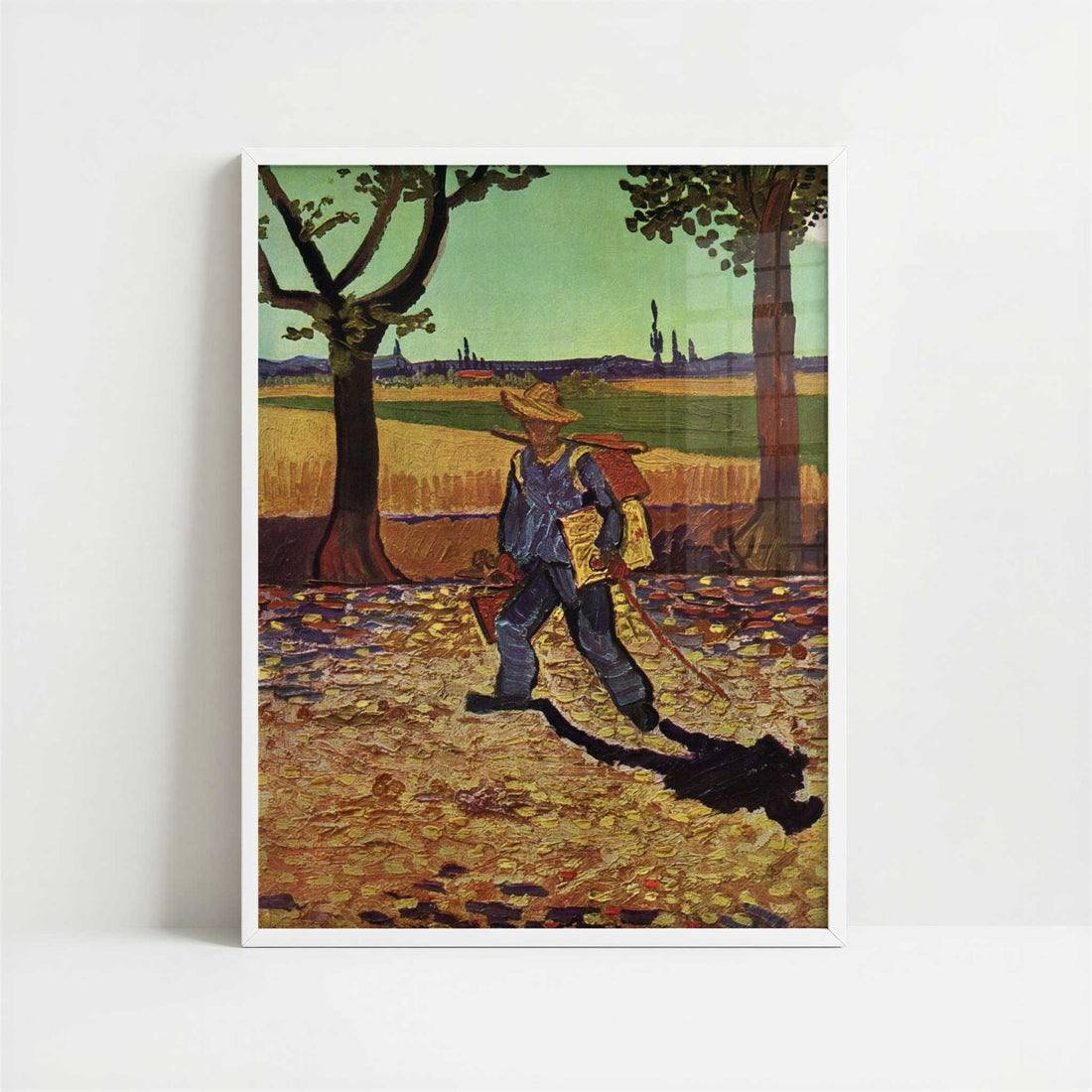 The Painter on his way to Work (1888) by Vincent van Gogh – Art Print - Art print in white frame