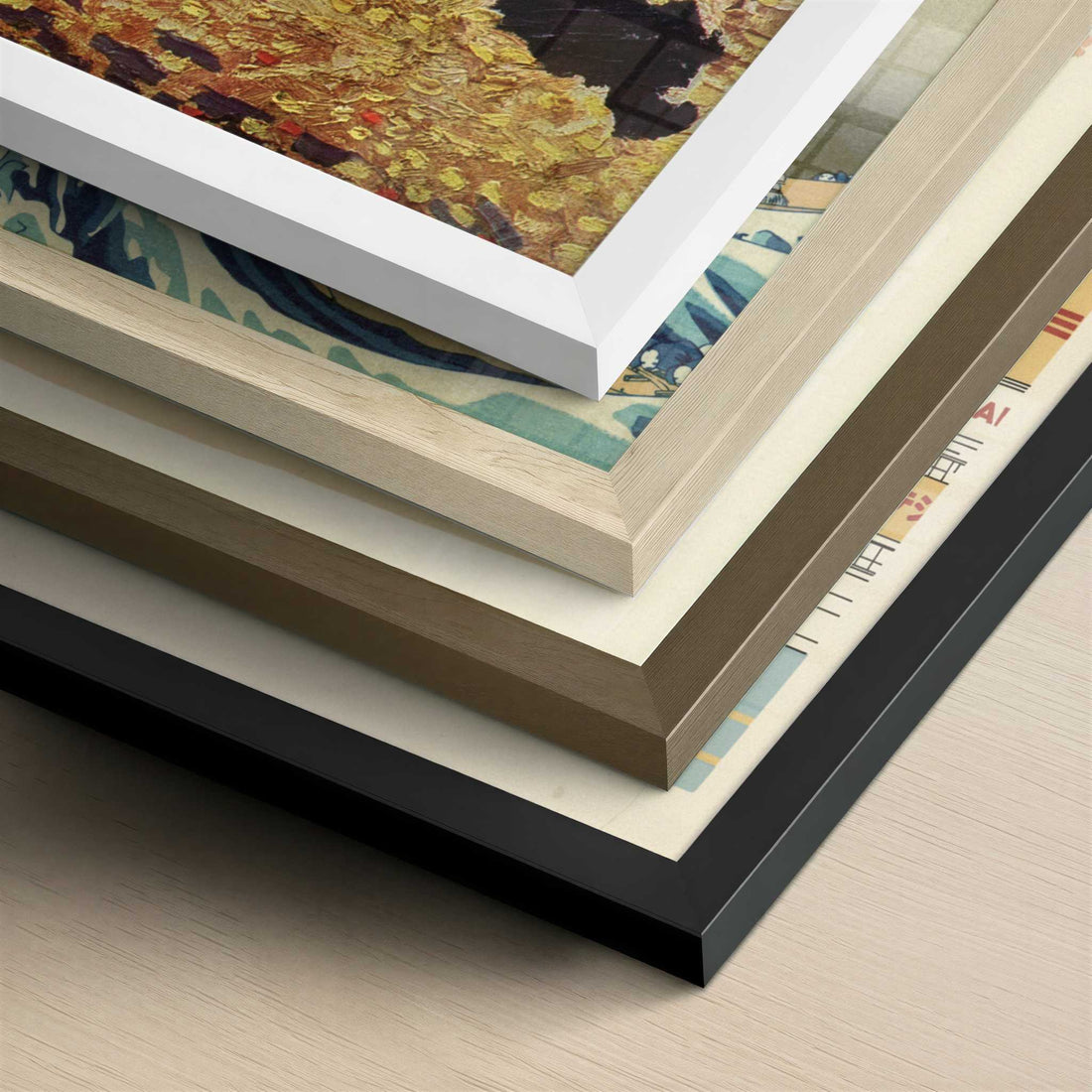 The Painter on his way to Work (1888) by Vincent van Gogh – Art Print - Close-up detail of the different frames