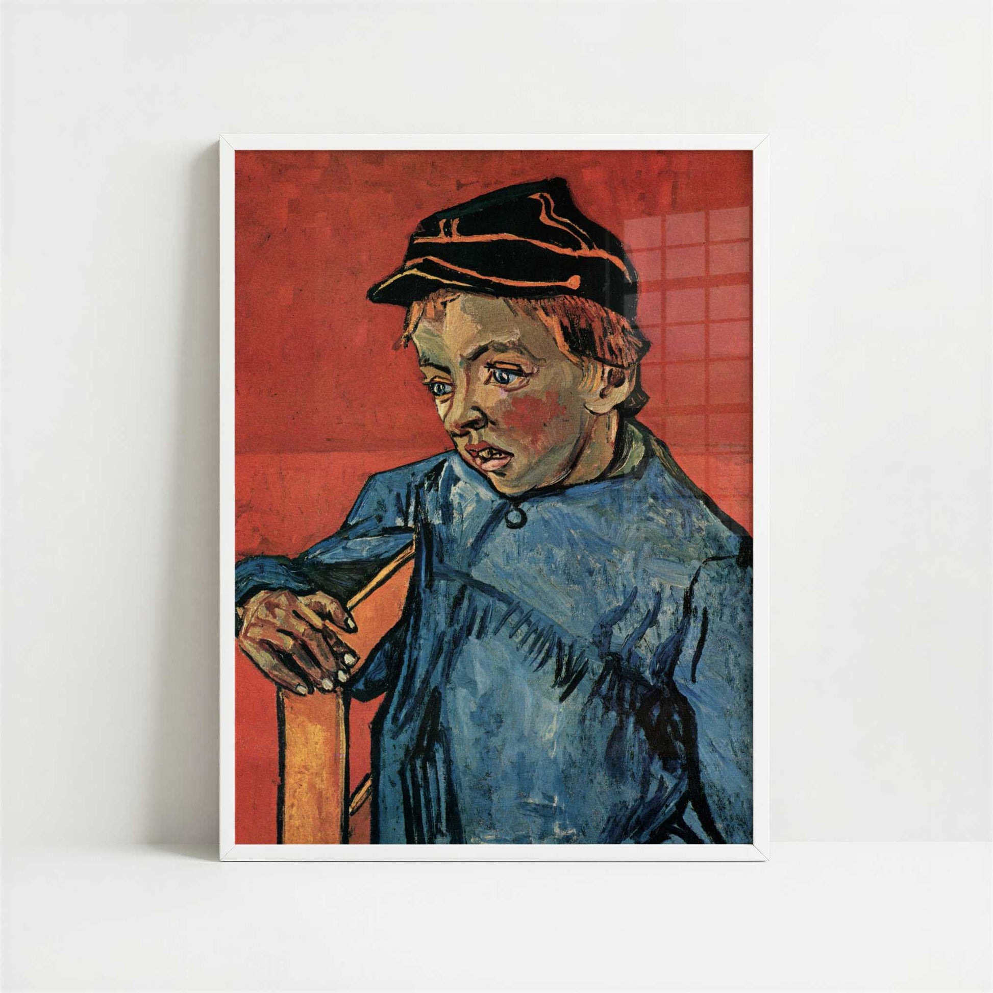 The Schoolboy (1890) by Vincent van Gogh – Art Print - Art print in white frame