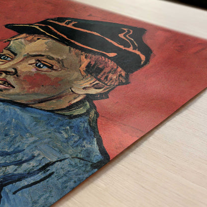 The Schoolboy (1890) by Vincent van Gogh – Art Print - Close-up detail of the art print
