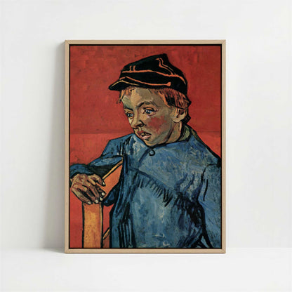 Framed Canvas - Framed canvas in oak color frame