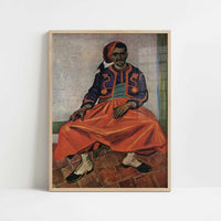 The Zouave (1888) by Vincent van Gogh – Art Print - Art print in oak frame
