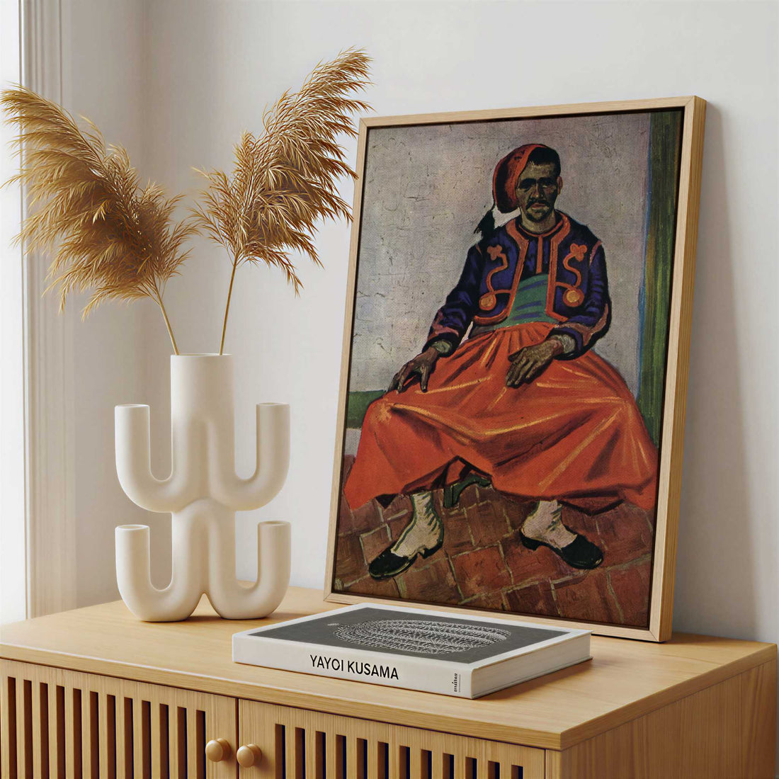 Framed Canvas - Framed canvas in a stylish interior setting
