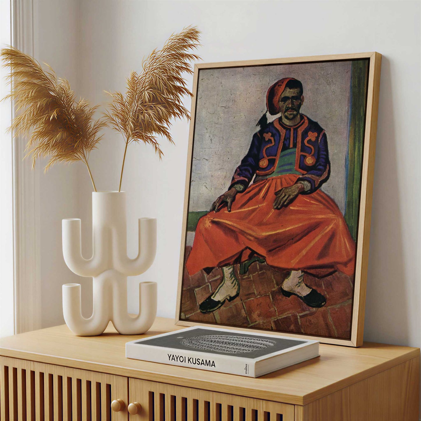 Framed Canvas - Framed canvas in a stylish interior setting