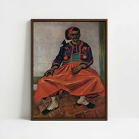 Framed Canvas - Framed canvas in dark wood color frame