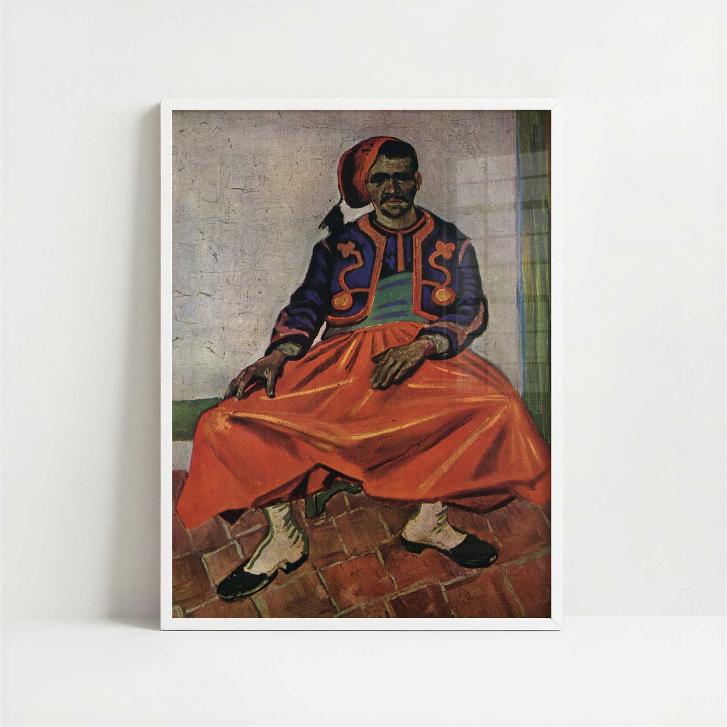 The Zouave (1888) by Vincent van Gogh – Art Print - Art print in white frame