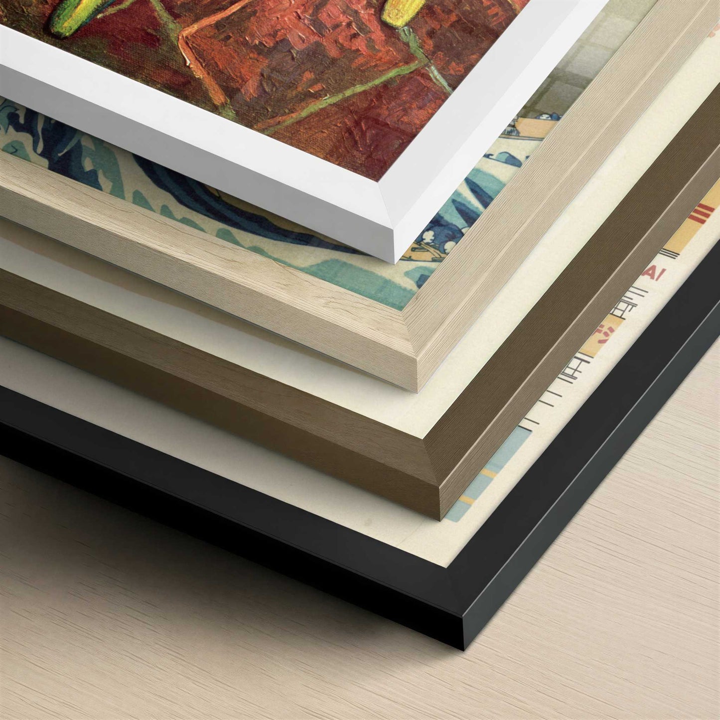 The Yellow Chair with Pipe (1888) by Vincent van Gogh – Art Print - Close-up detail of the different frames