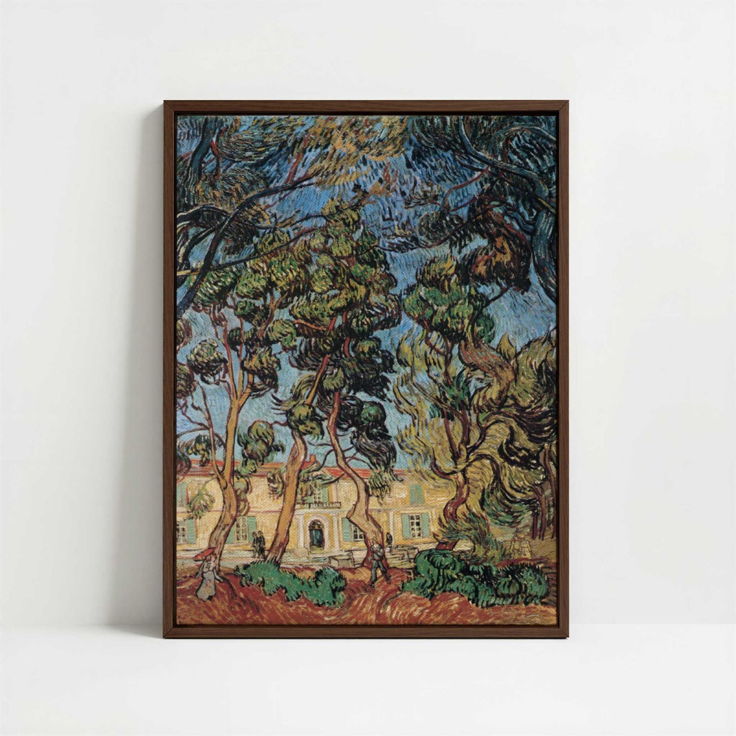 Framed Canvas - Framed canvas in dark wood color frame