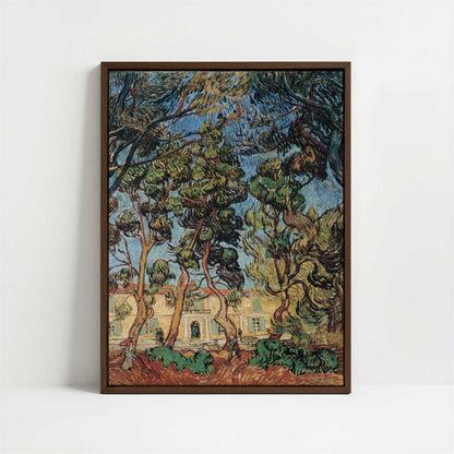 Framed Canvas - Framed canvas in dark wood color frame