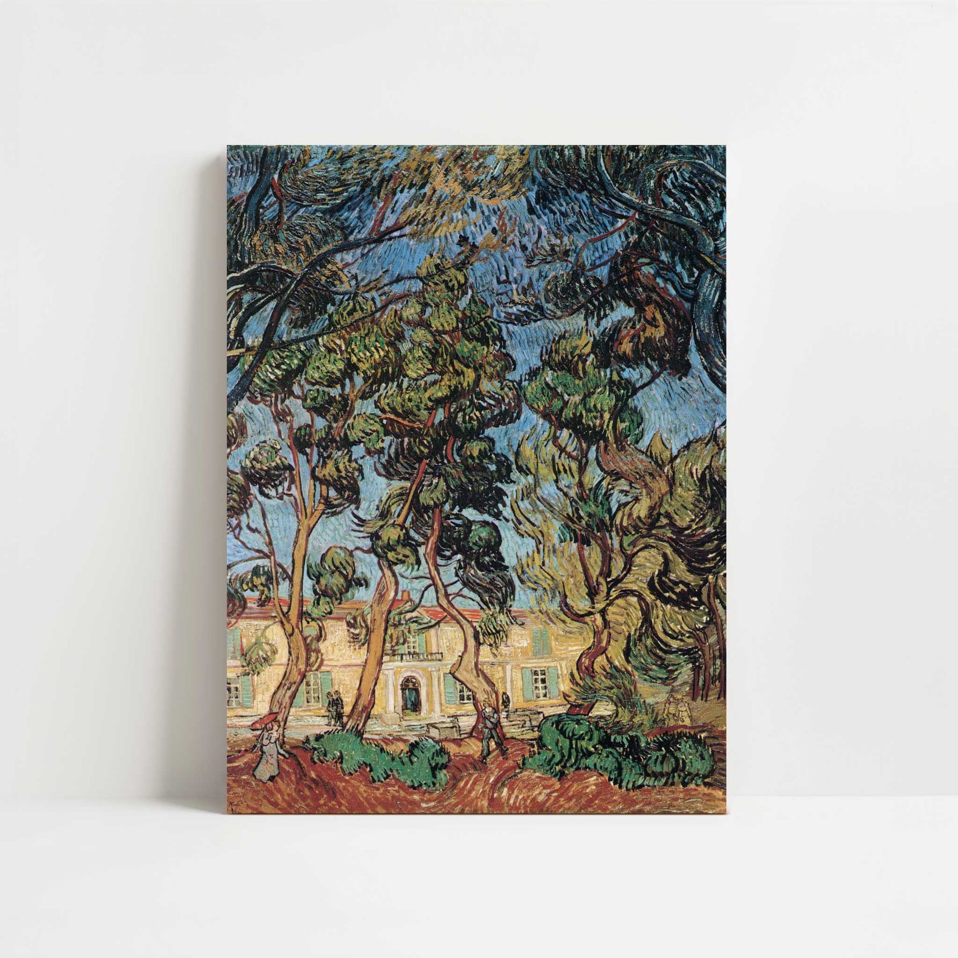 Trees in Front of the Asylum (1889) by Vincent van Gogh – Art Print - Unframed art print