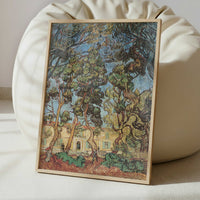 Trees in Front of the Asylum (1889) by Vincent van Gogh – Art Print - Interior inspiration