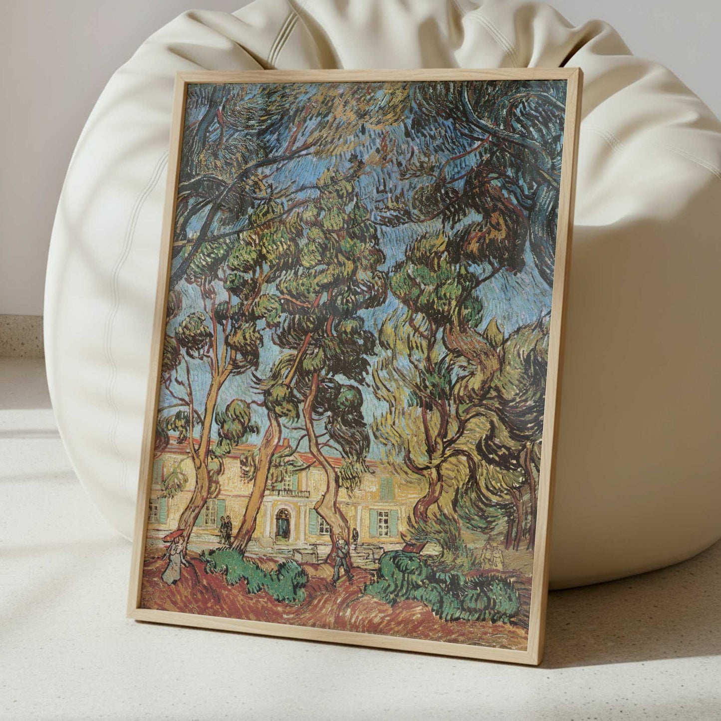 Trees in Front of the Asylum (1889) by Vincent van Gogh – Art Print - Interior inspiration