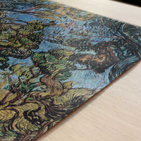 Trees in Front of the Asylum (1889) by Vincent van Gogh – Art Print - Close-up detail of the art print