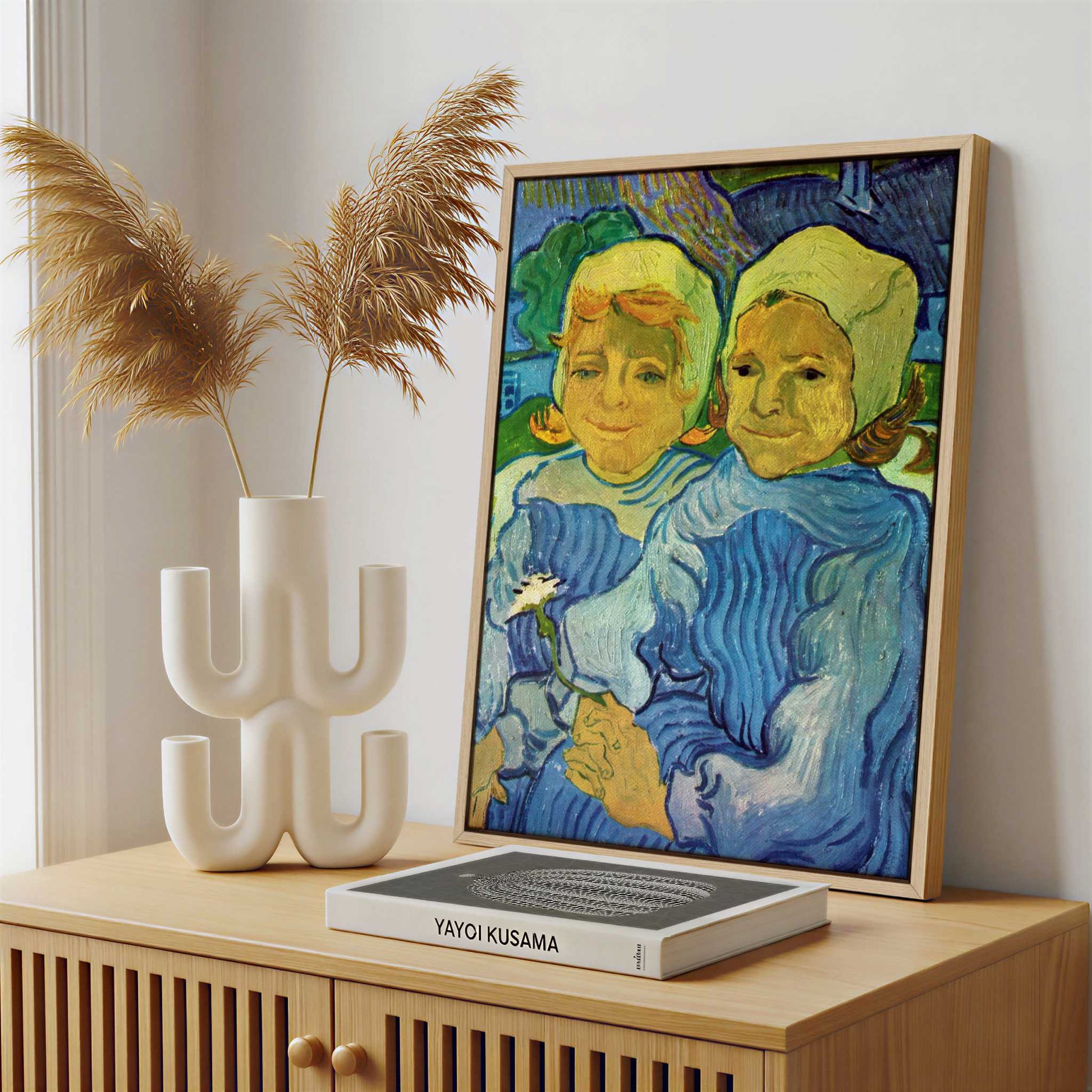 Framed Canvas - Framed canvas in a stylish interior setting