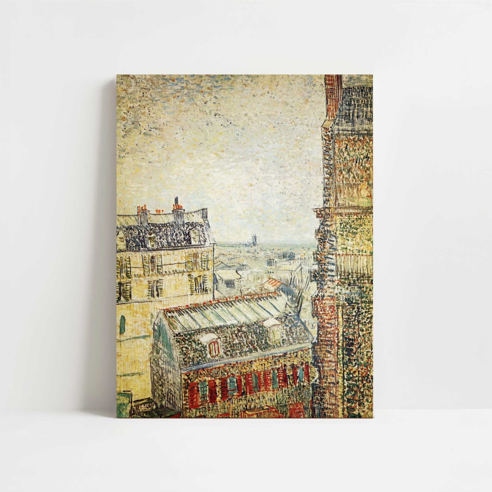 View across Paris from Vincent's Room (1887) by Van Gogh – Art Print - Unframed art print