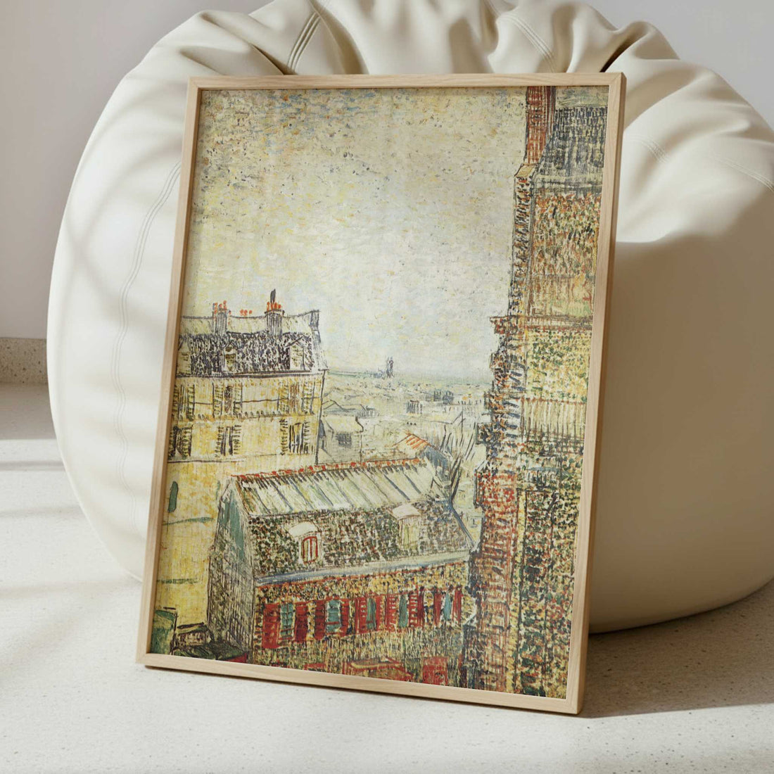 View across Paris from Vincent's Room (1887) by Van Gogh – Art Print - Interior inspiration