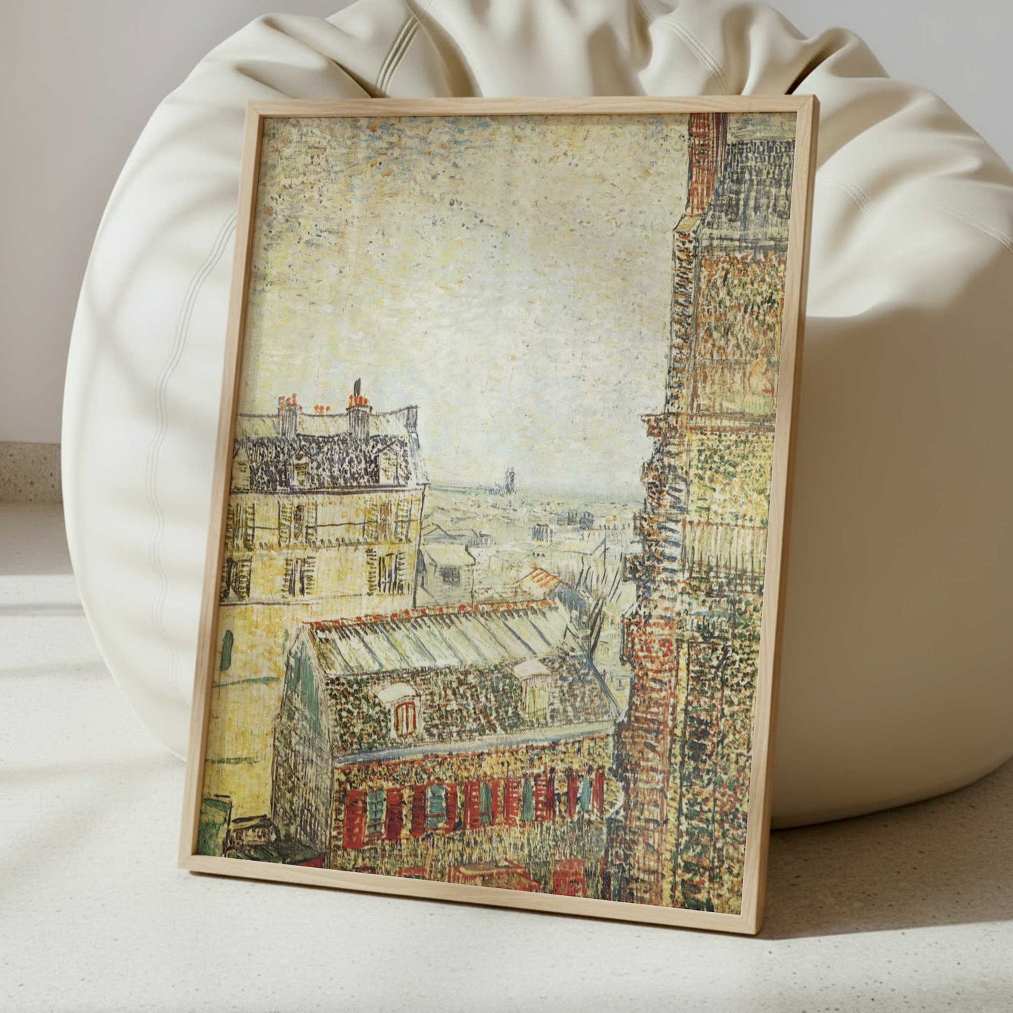 View across Paris from Vincent's Room (1887) by Van Gogh – Art Print - Interior inspiration