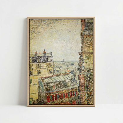 Framed Canvas - Framed canvas in oak color frame