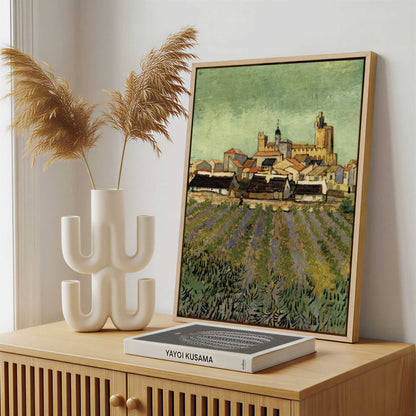 Framed Canvas - Framed canvas in a stylish interior setting
