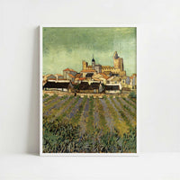 View of Saintes-Maries (1888) by Vincent van Gogh – Art Print - Art print in white frame