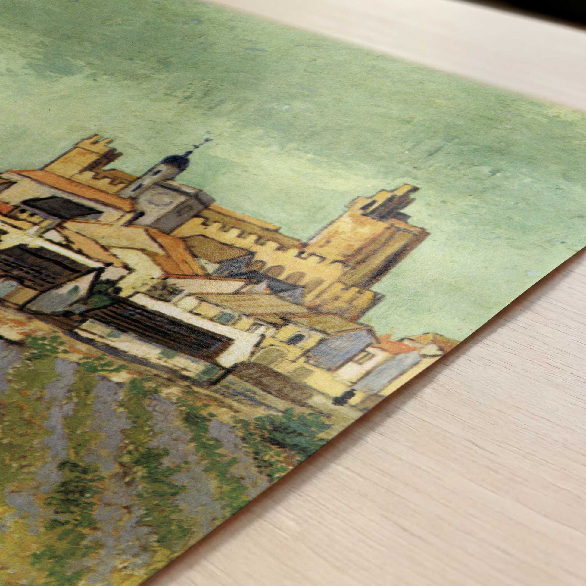 View of Saintes-Maries (1888) by Vincent van Gogh – Art Print - Close-up detail of the art print