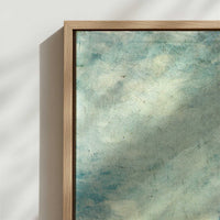 Framed Canvas - Close-up detail and texture of the framed canvas