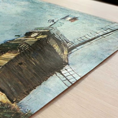 Windmill de la Galette (1886–87) by Van Gogh – Art Print - Close-up detail of the art print