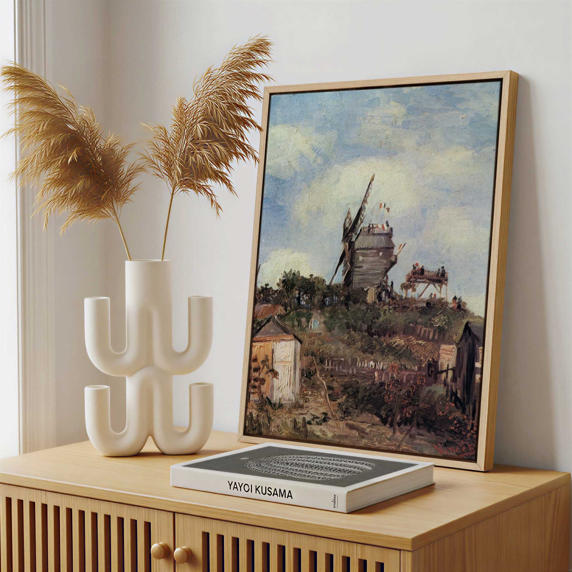 Framed Canvas - Framed canvas in a stylish interior setting