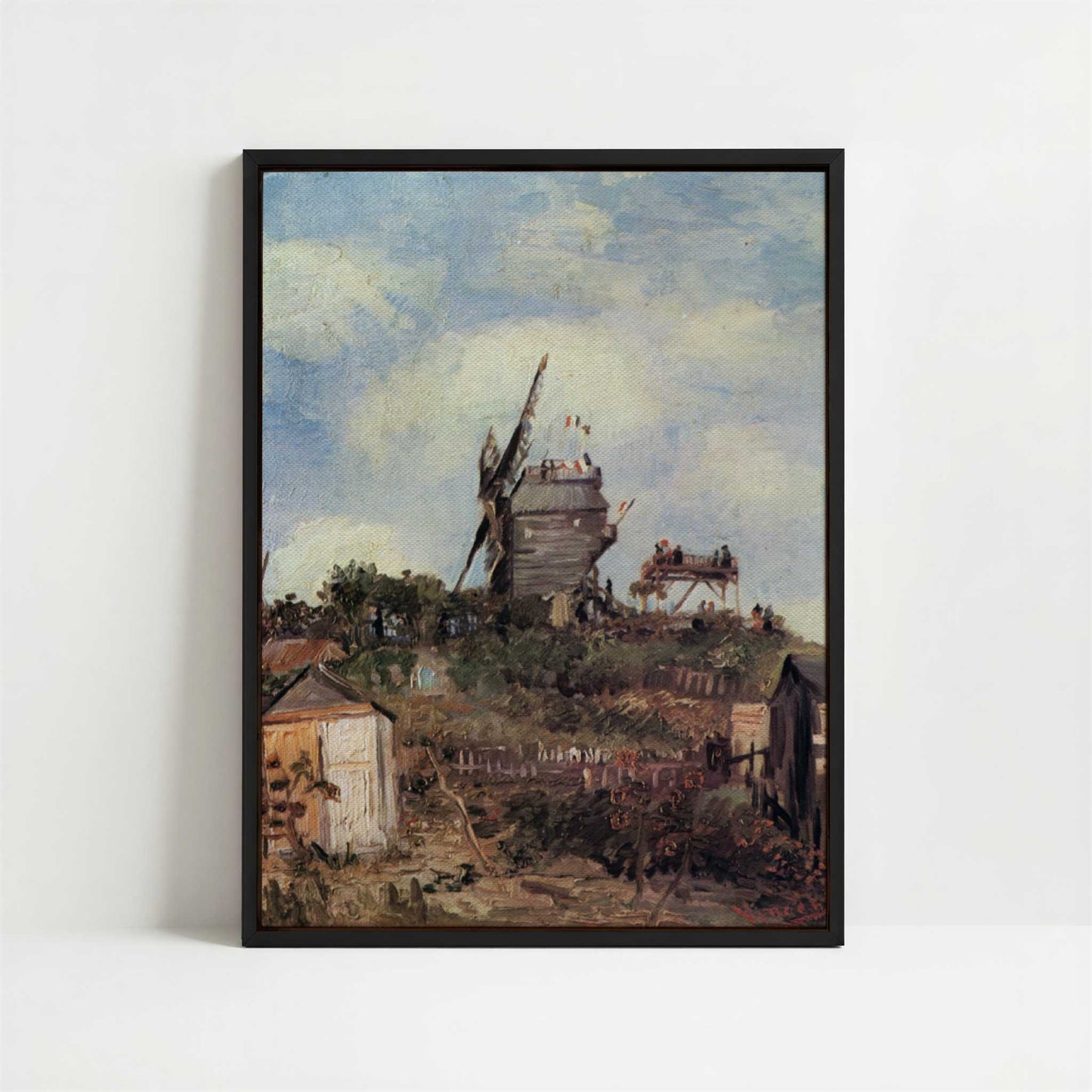 Framed Canvas - Framed canvas in black frame