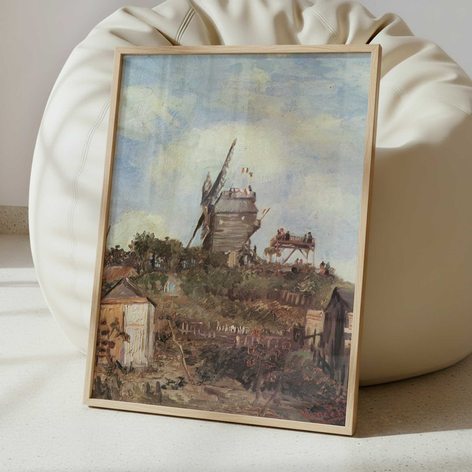 Windmill de la Galette (1886) by Vincent van Gogh – Art Print - Interior inspiration