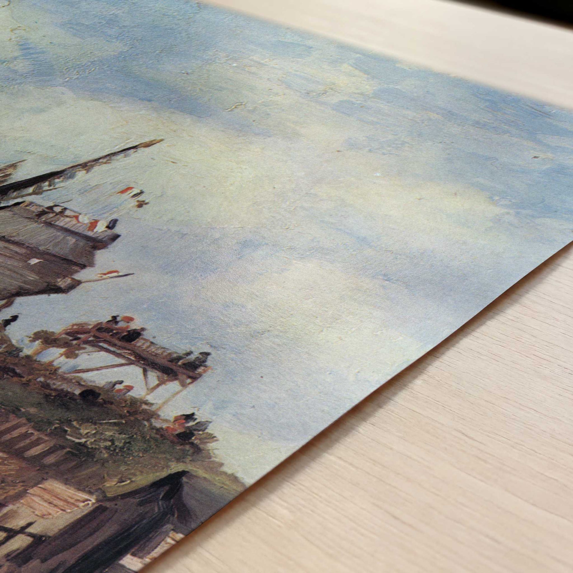 Windmill de la Galette (1886) by Vincent van Gogh – Art Print - Close-up detail of the art print