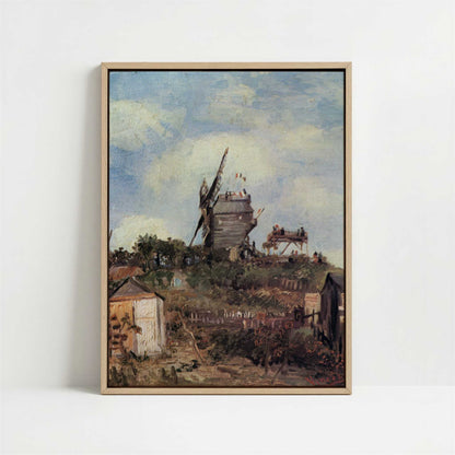 Framed Canvas - Framed canvas in oak color frame