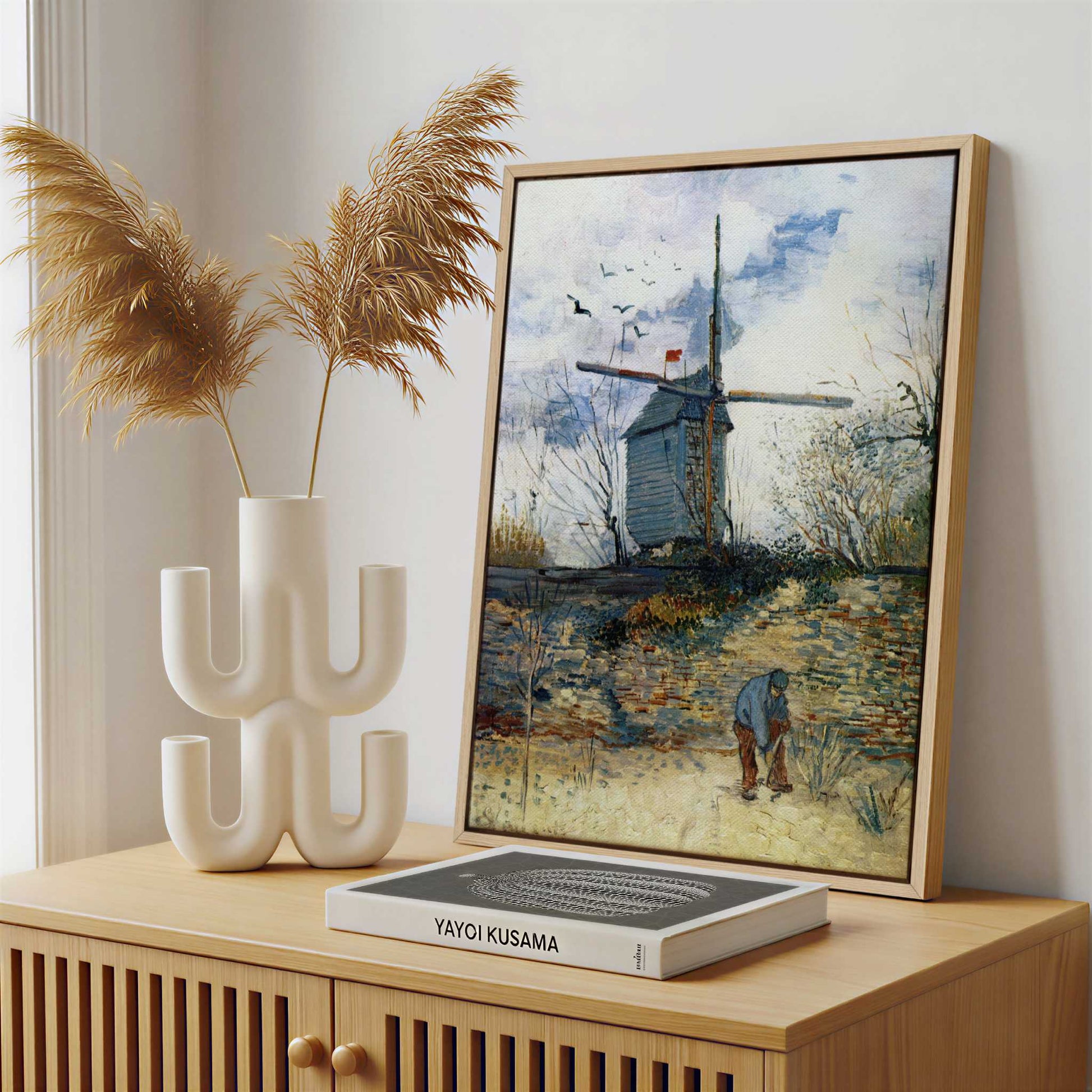 Framed Canvas - Framed canvas in a stylish interior setting