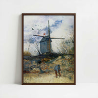 Framed Canvas - Framed canvas in dark wood color frame