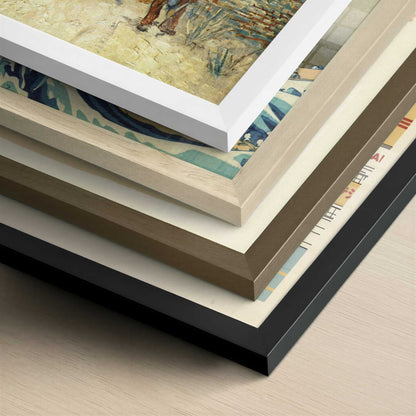 Windmill on Montmartre (1887) by Van Gogh – Art Print - Close-up detail of the different frames