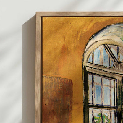 Framed Canvas - Close-up detail and texture of the framed canvas