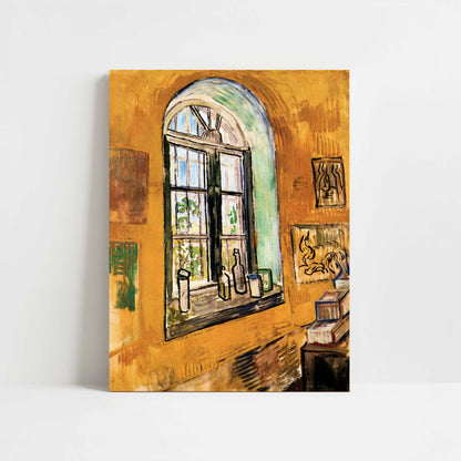 Window of Vincent's Room at Hospital (1890) by Van Gogh – Art Print - Unframed art print