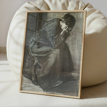 Woman with Head in Hands (1883) by Vincent van Gogh – Art Print - Interior inspiration