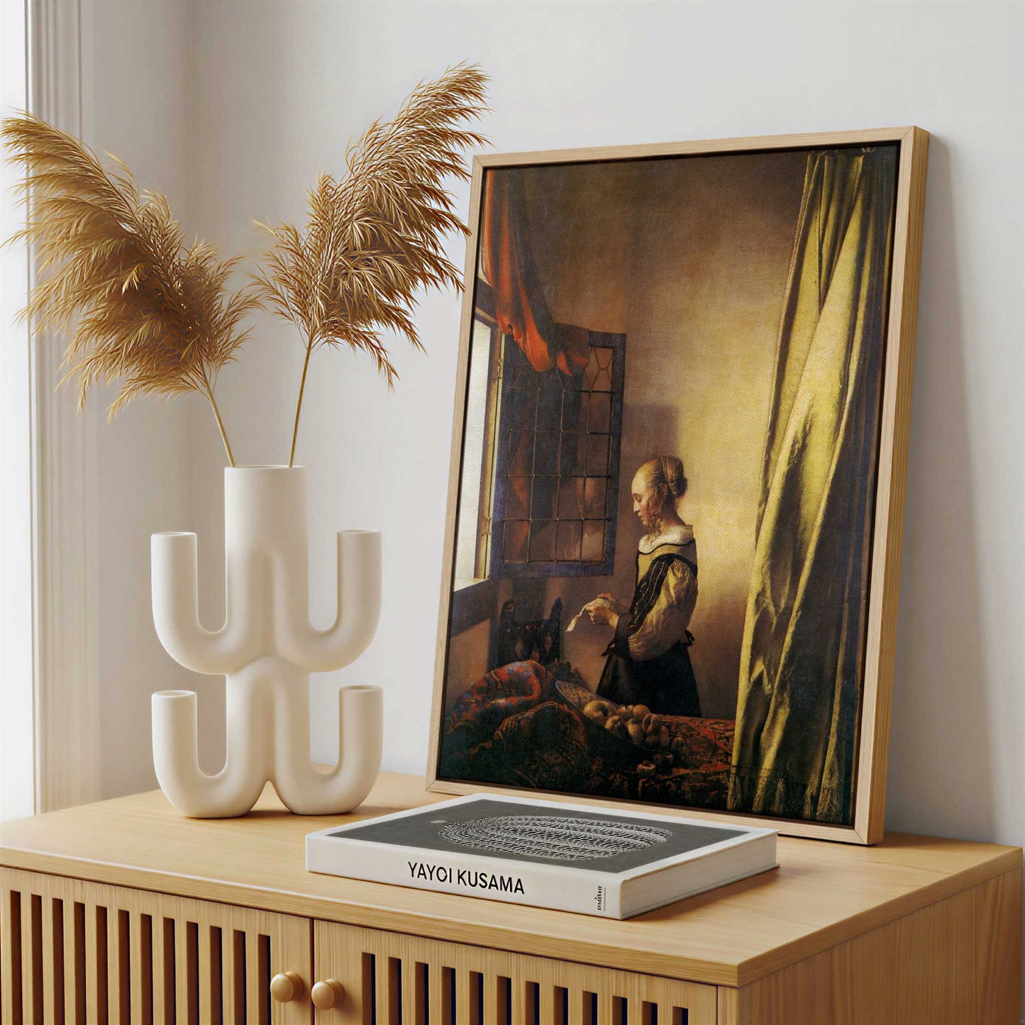 Framed Canvas - Framed canvas in a stylish interior setting