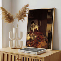 Framed Canvas - Framed canvas in a stylish interior setting