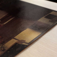 A Woman Asleep (1657) by Johannes Vermeer – Art Print - Close-up detail of the art print