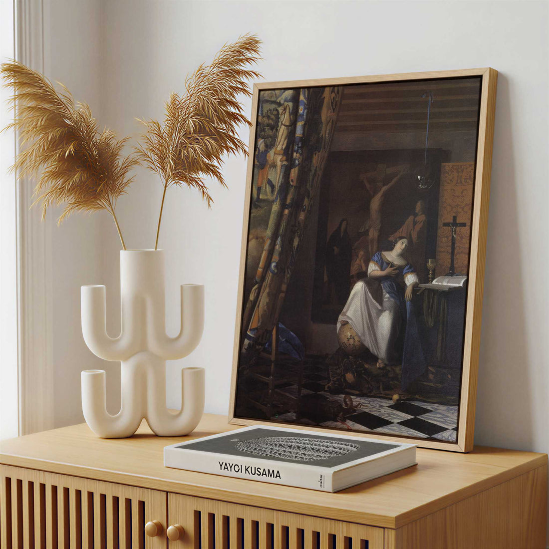 Framed Canvas - Framed canvas in a stylish interior setting