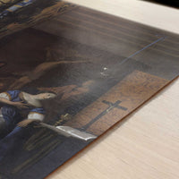 Allegory of Faith (c.1671-74) by Johannes Vermeer – Art Print - Close-up detail of the art print