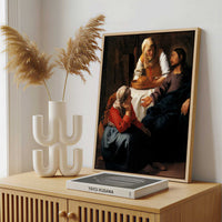 Framed Canvas - Framed canvas in a stylish interior setting