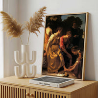 Framed Canvas - Framed canvas in a stylish interior setting