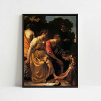 Framed Canvas - Framed canvas in black frame